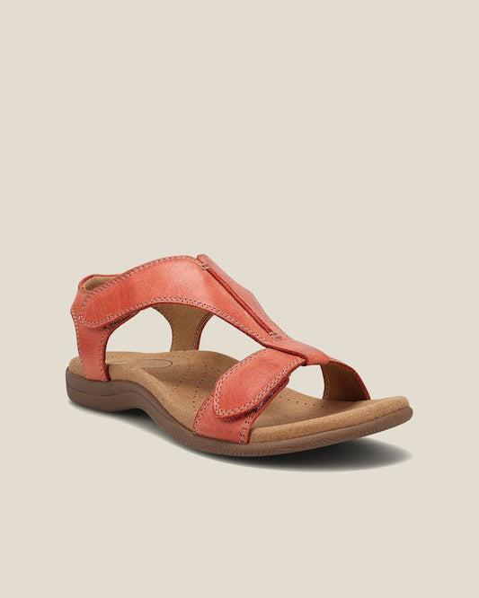 Amy Adjustable Multi-Strap Sandals for Women - Comfort Walking Summer Sandals - Coral