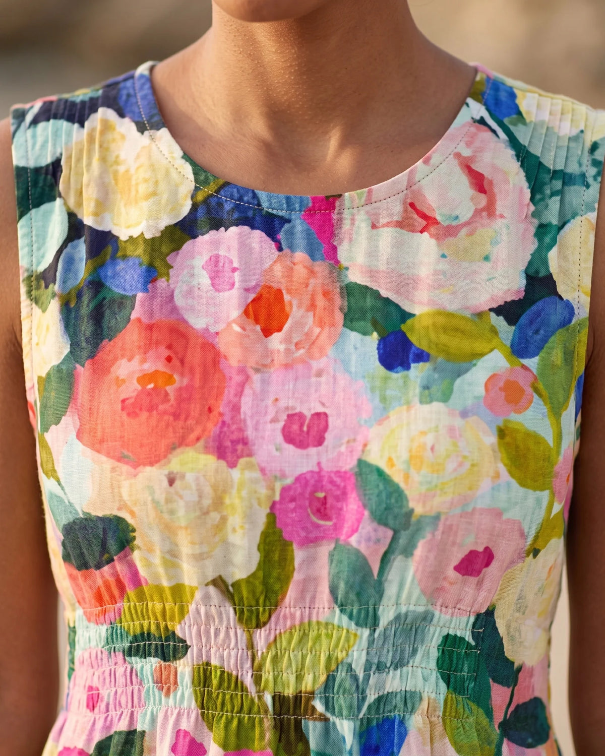 Ailionnora Floral Midi Dress — detail