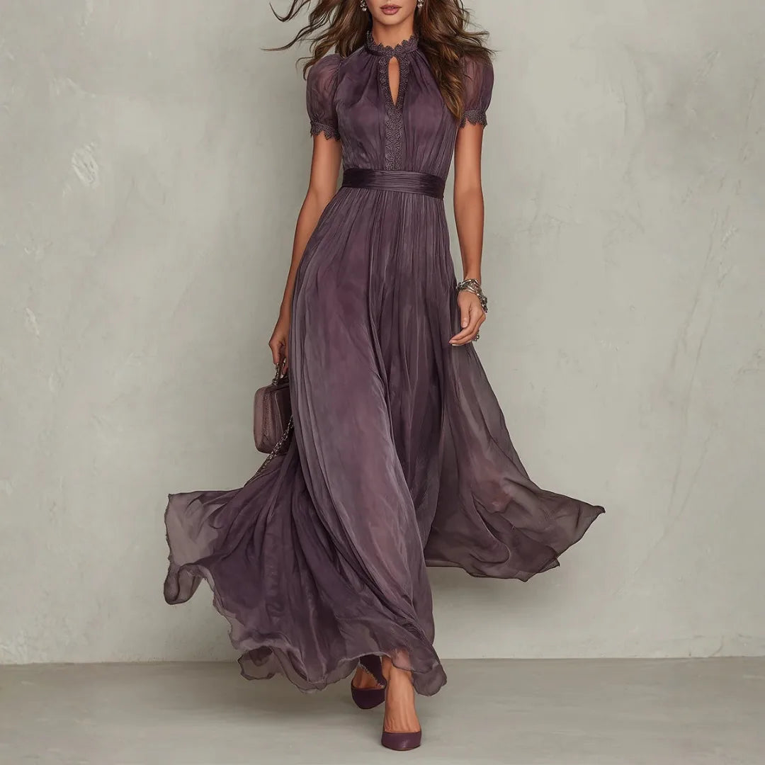 Elspeth High Neck Maxi Dress — front