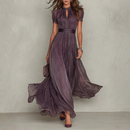 Elspeth High Neck Maxi Dress — front