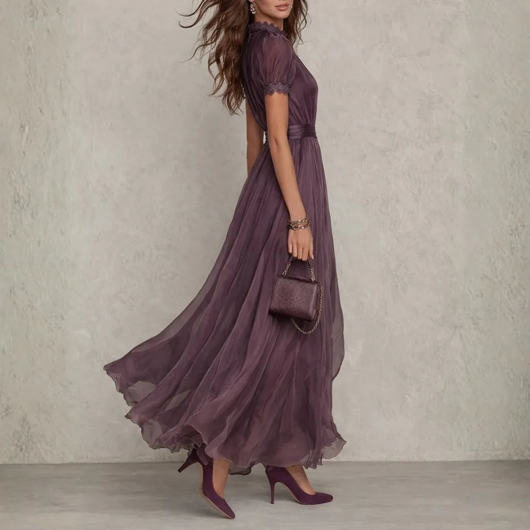 Elspeth High Neck Maxi Dress — side
