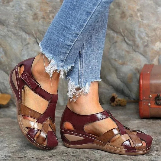 Freja Orthopaedic Walking Sandals — on-model