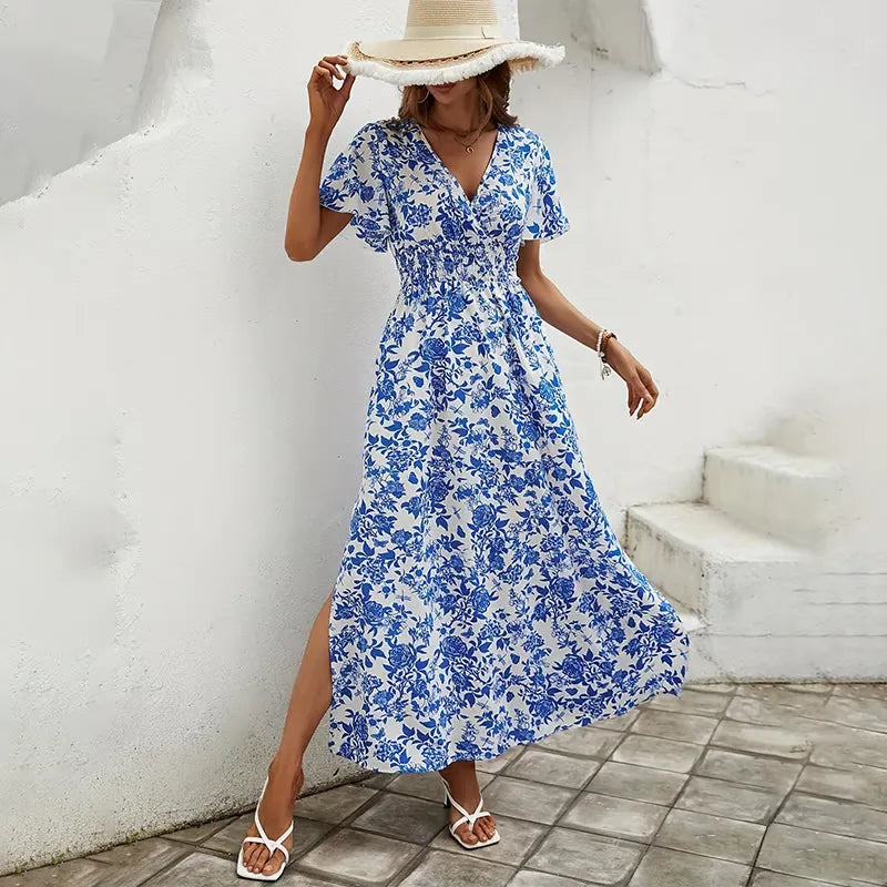 Johanne Floral Maxi Dress — front