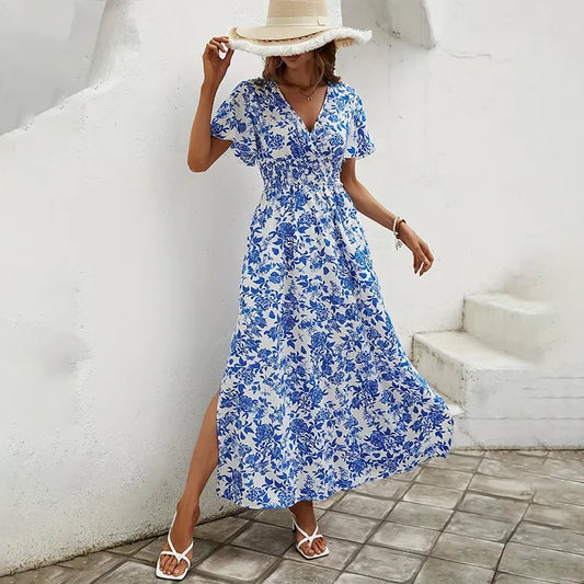 Johanne Floral Maxi Dress — front