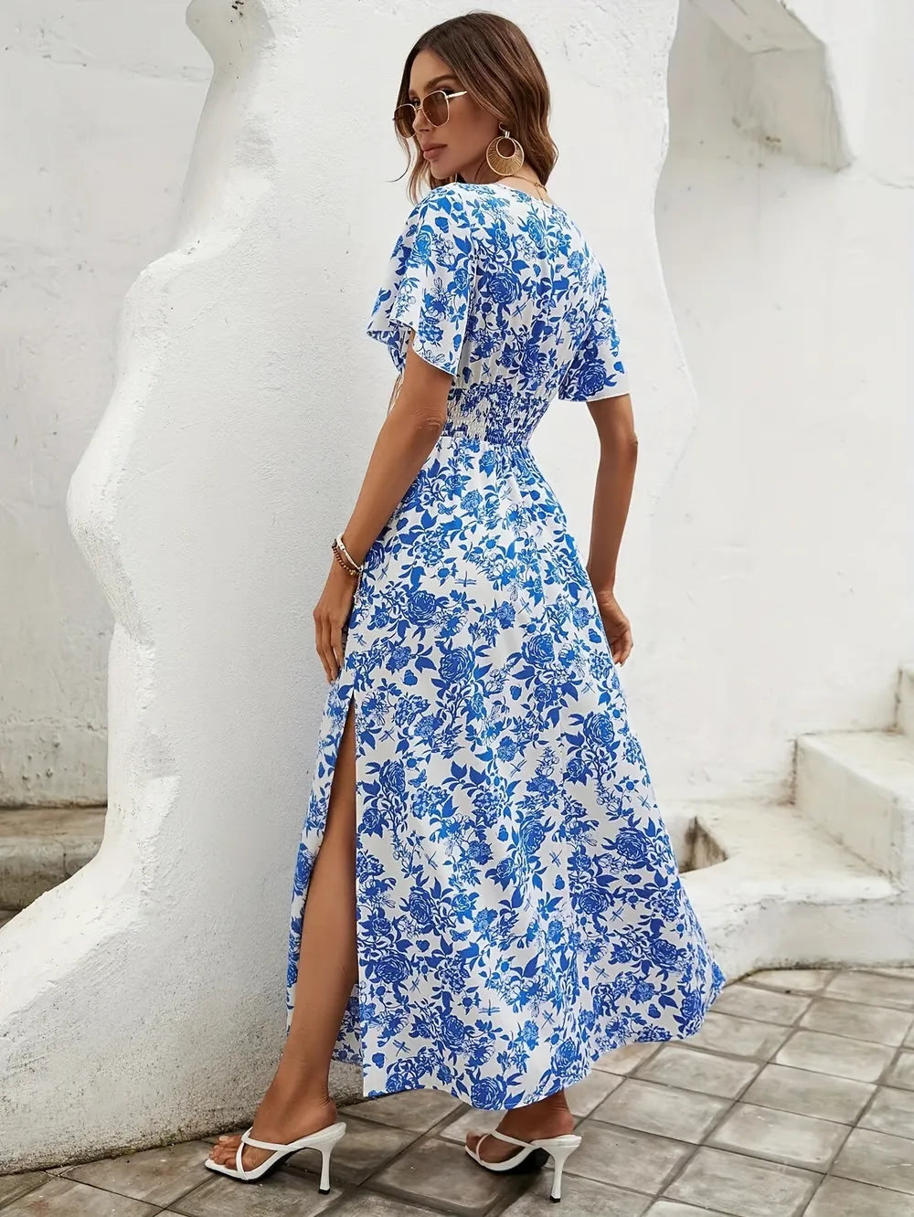 Johanne Floral Maxi Dress — back