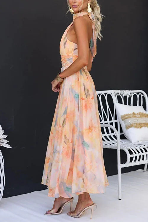 Morwenna Floral Maxi Dress — side