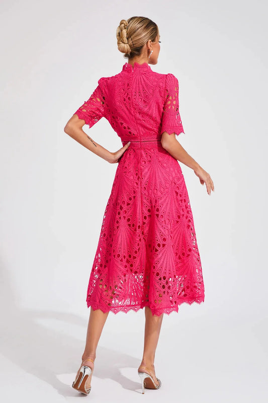 Romilly Lace Midi Dress — back