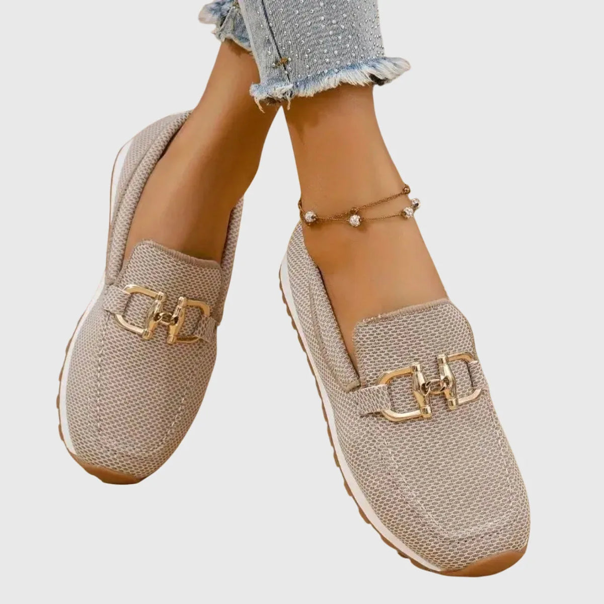 Sofie Slip-On Mesh Loafers — detail