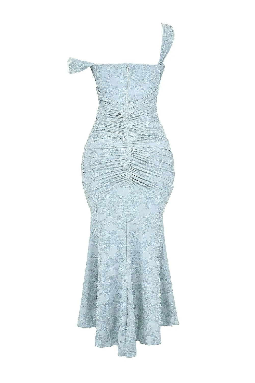 Vittoria Jacquard Maxi Dress — shown off the model, back