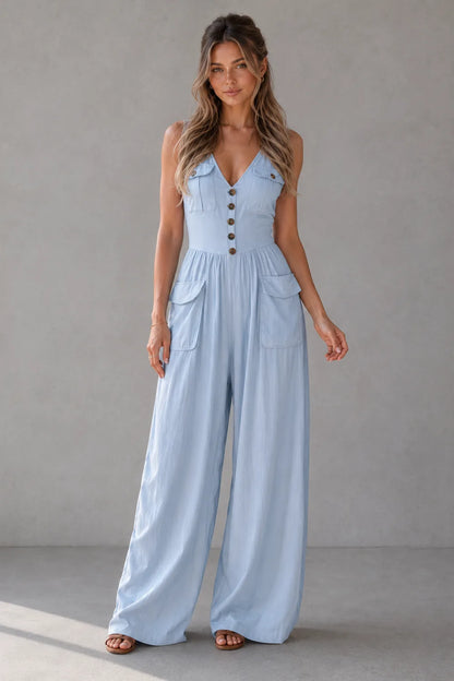 Yrsa Wide Leg Jumpsuit — front