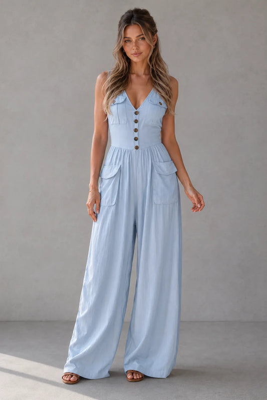 Yrsa Wide Leg Jumpsuit — front