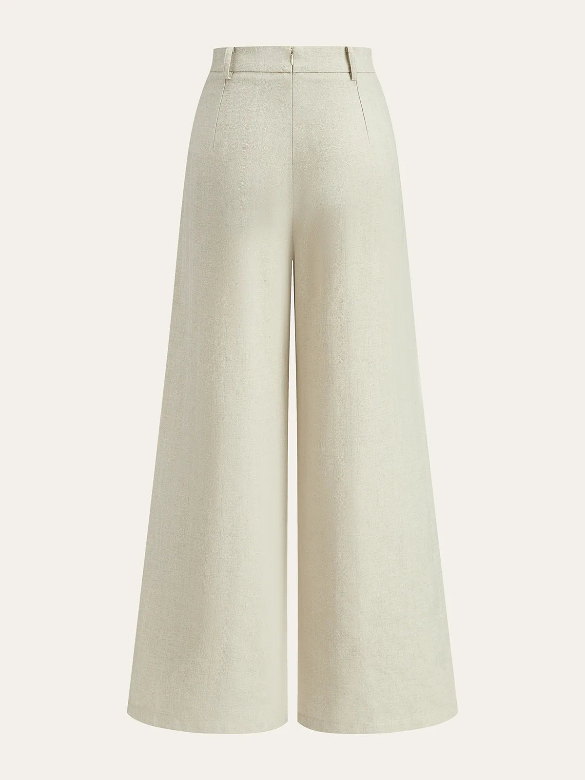 Quenby Wide Leg Trousers – Khaki – back